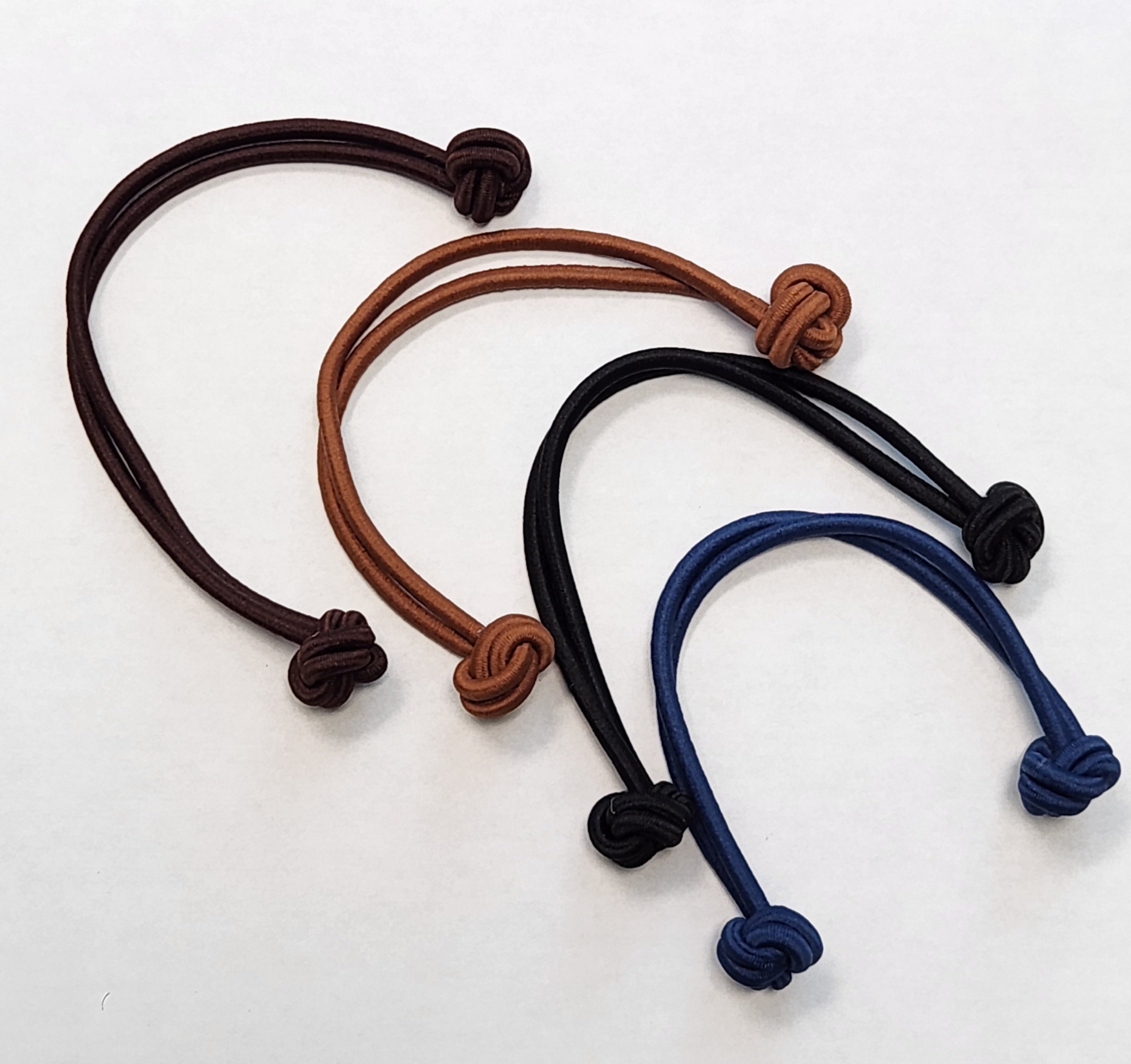 Jumbo Knotted Hair Tie Set of 4 for natural hair, dreadlocks and thi