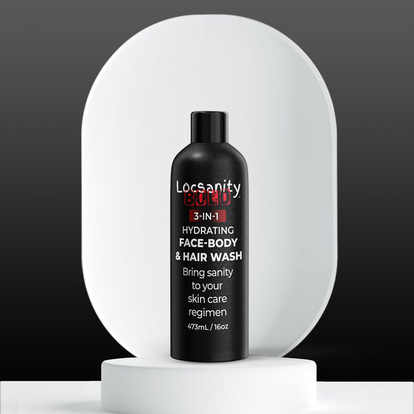 Locsanity BOLD 3-in-1 Men’s Hydrating Face, Body, and Hair Wash