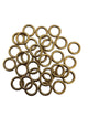 30Pcs/Pack Golden Ring Beads for Medium/Large Locs