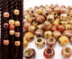 50Pcs/Pack Wooden Beads for Small/Medium Locs