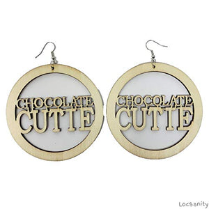 Chocolate Cutie - Earrings Real Wooden Stylish Earrings
