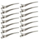 Locsanity Duck Bill Clips, 3.5 Inches Metal Alligator Curl Clips with Holes