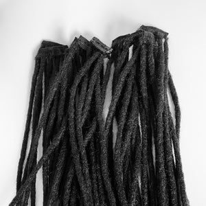 Clip in 100% Human Hair Dreadlocks Extensions Handmade 10" Long - Sold 3 or 5 to a Clip