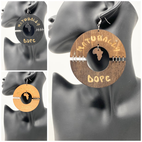 Naturally Dope Wood Earrings Real Wooden Stylish Earrings