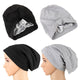 Locsanity Satin Lined Beanie Hat Dreadlocks and Natural Hair Back and Grey - Locsanity