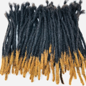 100% Human Hair Dreadlocks Extensions Handmade Medium 1/4" Width Pencil Sized Various Lengths With or Without Blonde or Red Tips - 50 LOCS - Locsanity