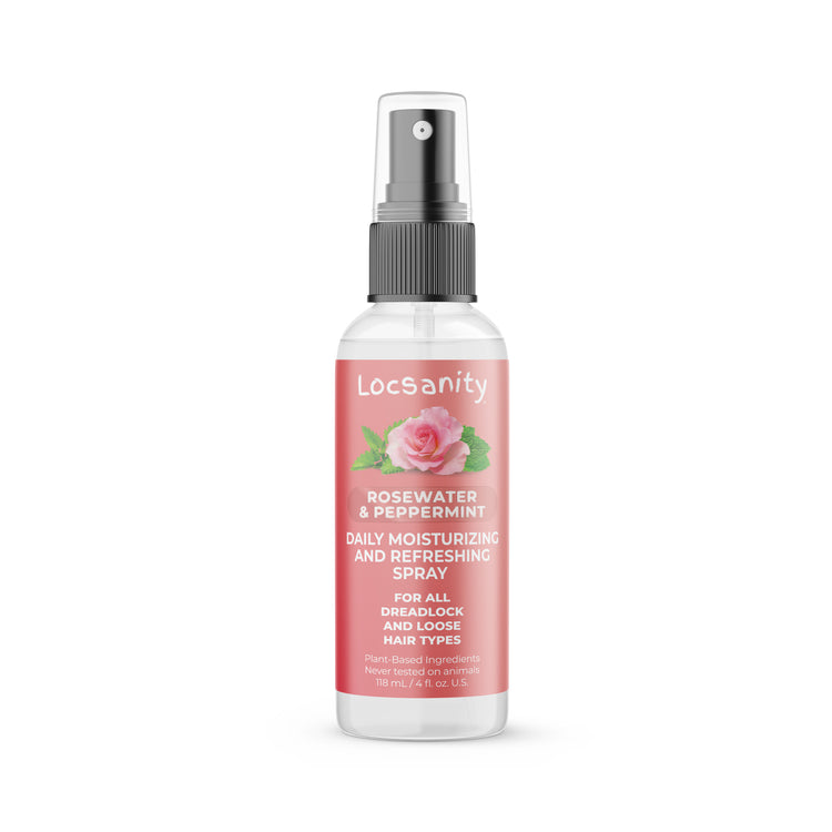 Rosewater and Peppermint Daily Moisturizing/Refreshing Spray Locsanity