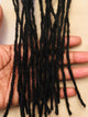 100% Human Hair Dreadlocks Handmade - 1/8" Width Micro Sisterlock Medium Single Loc Sample - Locsanity