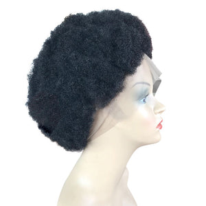 Afro Kinky Wig 100% Human Hair 8" - Locsanity