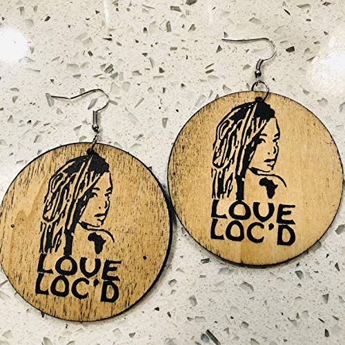 Love Loc’d Real Wooden Stylish Earrings - Locsanity