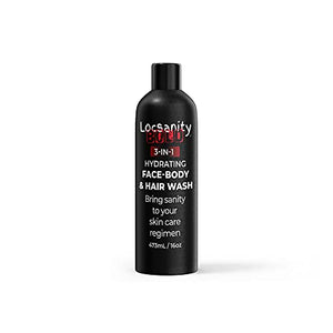 Locsanity BOLD 3-in-1 Men’s Hydrating Face, Body, and Hair Wash