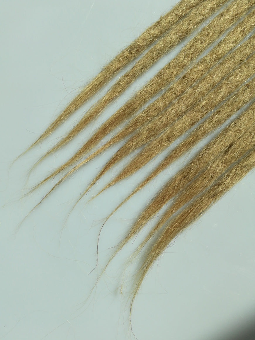 100% Human Hair Dreadlocks Handmade Single Ended - Straight Hair Medium - Locsanity